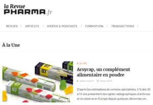 article revue pharma arsycap