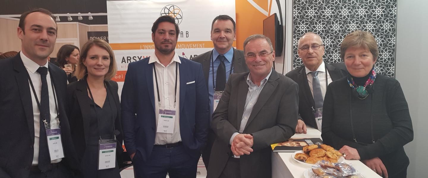 L'équipe Arsylab et Bernard Hinault