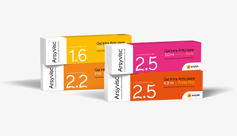 Pack 4 gels intra-articulaires Arsyvisc
