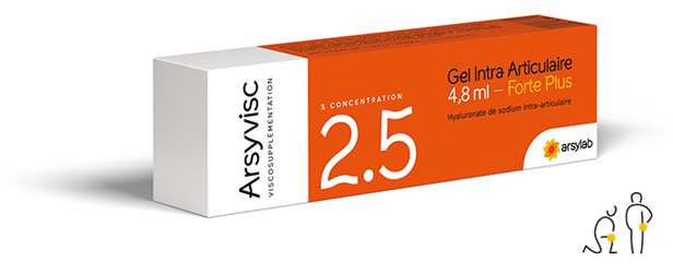 Gel intra-articulaire Arsyvisc 2.5 Forte Plus